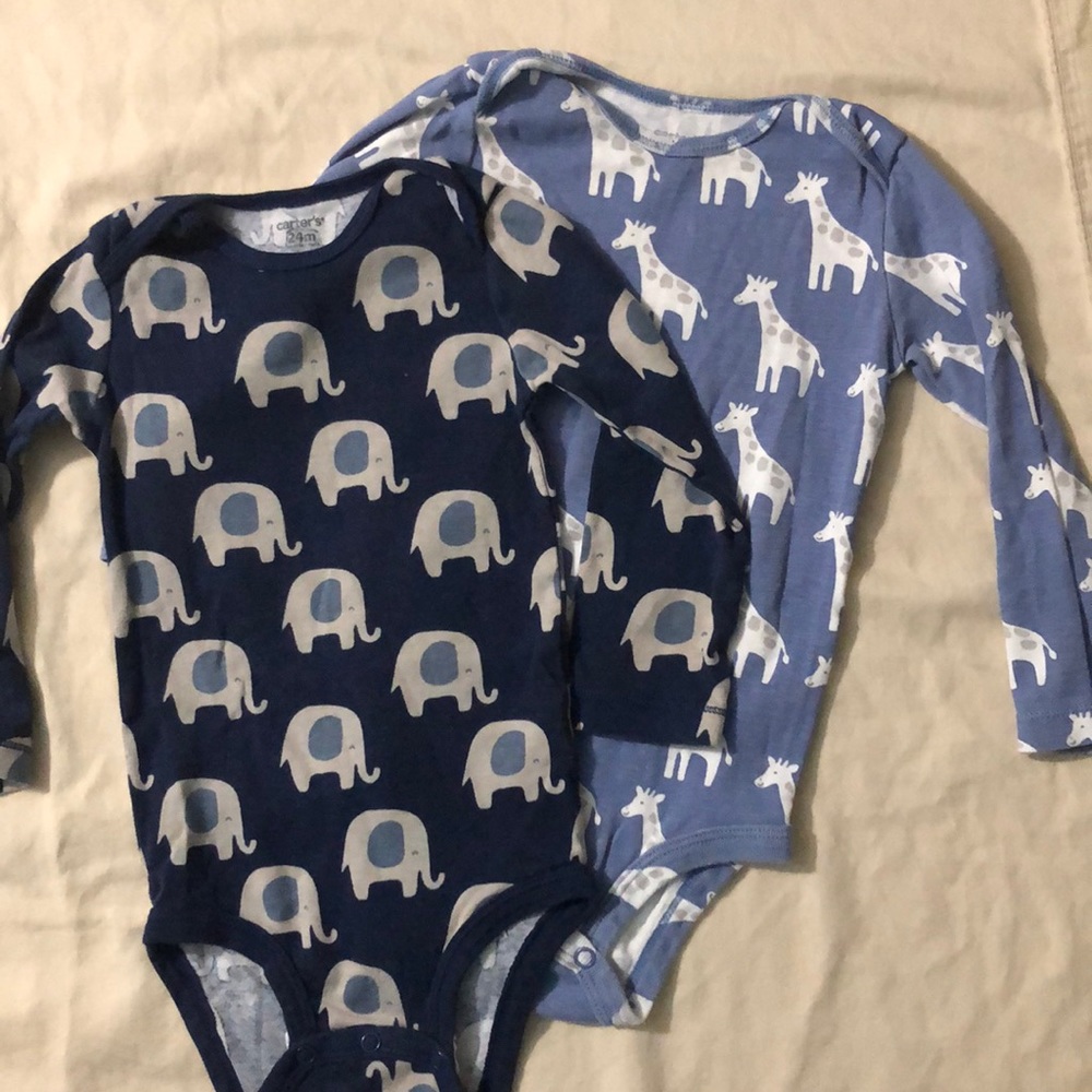 Carters long sleeve onesies